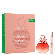 Conjunto Colors Woman Rose Intenso Benetton Feminino - Eau de Parfum 80ml + Mega Spritzer 10ml