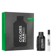 Conjunto Colors Black Intenso Benetton Masculino - Eau de Toilette 100ml + Mega Spritzer 10ml