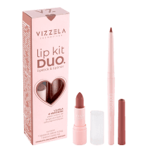Kit Vizzela Lip Duo 01 Delicada - Lapiseira Labial 0,24g + Batom Matte 4g