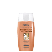 Protetor Solar Facial com Cor ISDIN Fusion Water 5 Stars FPS50 Color Escura 50ml