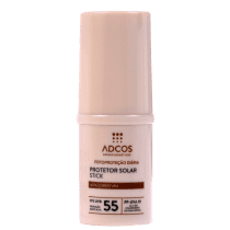 Protetor Solar Facial com Cor Adcos Fotoproteção Diária Tonalizante Stick FPS55 Ivory 17g