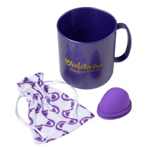 Kit Violeta Cup Mini Disco Menstrual Duo Violeta (2 Produtos)