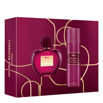 Conjunto Her Secret Temptation Banderas Feminino - Eau de Toilette 80ml + Desodorante Spray 150ml