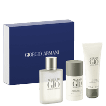 Conjunto Acqua di Giò Giorgio Armani Masculino - Eau de Toilette 100ml + Desodorante 75g + Gel de Banho 75ml