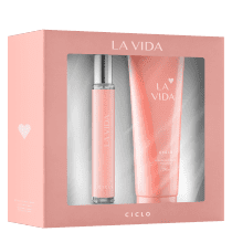 Conjunto La Vida Ciclo Cosméticos Feminino - Deo Colônia 30ml + Loção Hidratante Corporal 240ml