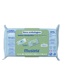 Mustela à Base de Plantas - Toalhas Umedecidas (60 Unidades)