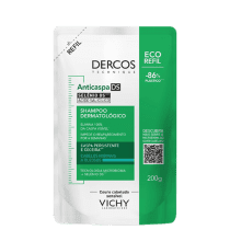 Refil Shampoo Anticaspa Vichy Dercos DS Cabelos Equilibrados a Oleosos 200g