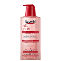 Gel e Óleo de Banho Eucerin Pele Seca e Sensível pH5, 400ml.