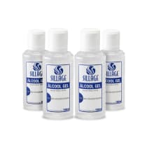Kit Sillage Álcool em Gel 70% Antisséptico Hidratante 100ml - (4 Produtos)