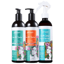 Kit Yenzah Sou+Cachos Definidos No Poo (3 Produtos)