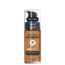 Base Líquida Revlon ColorStay 24 Horas Pele Mista à Oleosa FPS15 400 Caramel 30ml