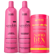 Kit Richée Professional Nano Btx Repair Desmaio dos Fios Salão (3 Produtos)