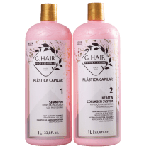 Kit G.Hair Plástica Capilar Marroquina Salon (2 Produtos)