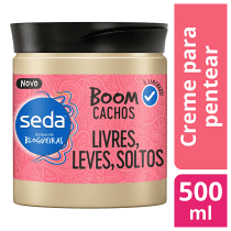 Creme de Pentear Seda Boom Cachos Livres, Leves e Soltos 500ml