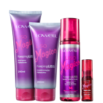 Kit Lowell Keeping Liss Liso Mágico Full (4 Produtos)