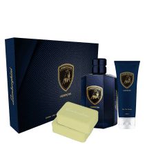 Conjunto Huracan Lamborghini - Deo Colônia 100ml + Gel Pós Barba 100ml + Sabonete 2x100g