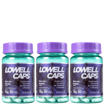 Kit Lowell Caps - Suplemento Alimentar 3x15g