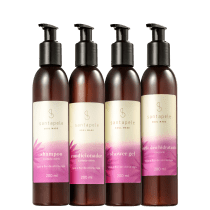 Kit Santapele Açaí e Flor de Vitória-Régia Cuidado Completo (4 Produtos)