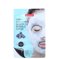 Purederm Deep Purifying Black O2 Bubble - Máscara de Limpeza Facial 20g