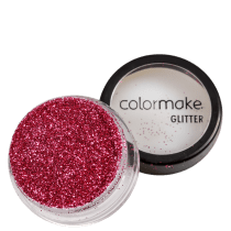 Colormake Pó Pote Rosa - Glitter 4g