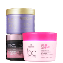Kit Schwarzkopf Professional Cronograma Capilar BC Color (3 Produtos)