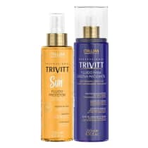Imagem do produto Kit Finalizadores Trivitt Fluido Escova Matizador + Fluido Protetor Sun 200ml