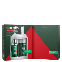Conjunto Colors Man Green Duo Benetton Masculino - Eau de Toilette 100ml + Desodorante 150ml