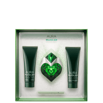 Conjunto Aura Mugler Feminino - Eau de Parfum 30ml + Loção Corporal 50ml + Gel de Banho 50ml