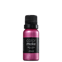 Colormake Metálica Rosa - Tinta Líquida 20ml