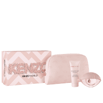 Conjunto Kenzo World Soft Feminino - Eau de Toilette 75ml + Loção Corporal 75ml + Nécessaire