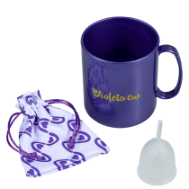 Kit Violeta Cup Tipo B Transparente (2 Produtos)