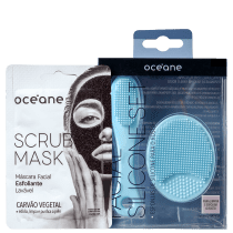 Kit Océane Scrub Mask & Esponjas de Silicone (3 Produtos)