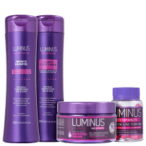 Kit Luminus Growth Daily Cabelo Seco (4 Produtos)
