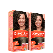 Kit DutyColor 4.0 Castanho Médio Duo - Coloração Permanente (2 Unidades)