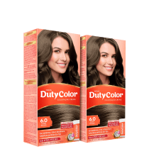 Kit DutyColor 6.0 Louro Escuro Duo - Coloração Permanente (2 Unidades)