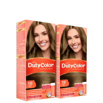 Kit DutyColor 7.0 Louro Médio Duo - Coloração Permanente (2 Unidades)