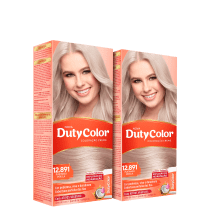 Kit DutyColor 12.891 Platinado Pérola Duo - Coloração Permanente (2 Unidades)