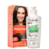 Kit DaBelle Hair DutyColor Coco Castanho Claro (2 Produtos)
