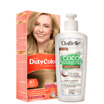 Kit DaBelle Hair DutyColor Coco Louro Cinza Claro (2 Produtos)