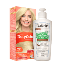 Kit DaBelle Hair DutyColor Coco Louro Super Claro (2 Produtos)