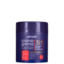 Yenzah Cronograma Capilar 3 em 1 Cabelos Coloridos - Máscara Capilar 480g