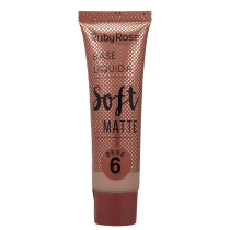 Ruby Rose Soft Matte 6 Bege Rosado - Base Líquida 29ml
