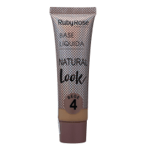 Ruby Rose Natural Look Bege 4 - Base Líquida 29ml