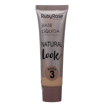 Ruby Rose Natural Look Nude 3 - Base Líquida 29ml
