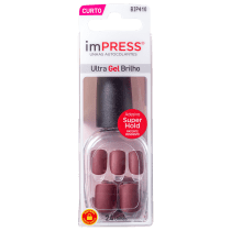 Kiss New York Impress Matte Color Sexy Lady - Unhas Postiças 4g