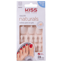 Kiss New York Salon Naturals - Unhas Postiças para Pés