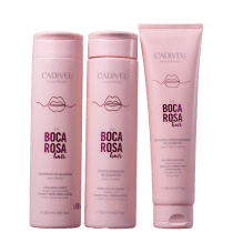 Kit Cadiveu Professional Boca Rosa Hair Limpeza & Cuidados Diários (3 Produtos)