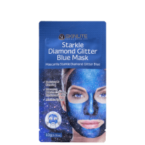 Skinlite Starkle de Diamante com Glitter Azul - Máscara Facial 10g