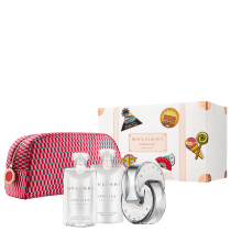Conjunto Omnia Crystalline Spring Bvlgari Feminino - Eau de Toilette 65ml + Loção Corporal 75ml + Gel de Banho 75ml + Nécessaire