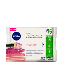 NIVEA 3 em 1 Ação Hidratante - Lenço Demaquilante (25 Unidades)